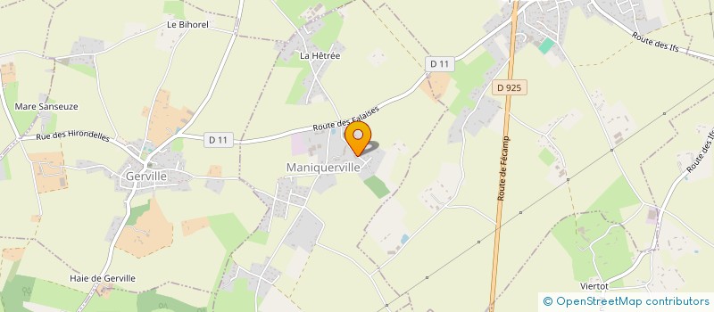 localisation de l'entreprise ASSOCIATION SYNDICALE DES RIVIERES DE LA VALMONT ET DE LA GANZEVILLE  MANIQUERVILLE