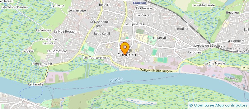 localisation de l'entreprise ASSOCIATION SYNDICALE DES VILLAS AUDUBON 3.5D'  COUERON