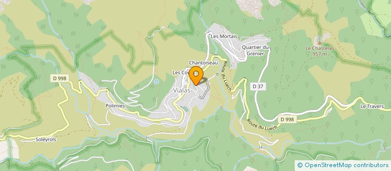 localisation de l'entreprise ASSOCIATION SYNDICALE DU BEAL DE VILLENEUVE  PONT DE MONTVERT SUD MONT LOZERE