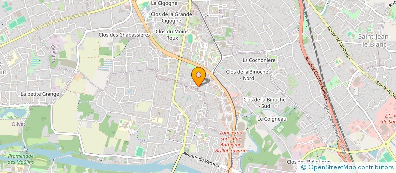 localisation de l'entreprise ASSOCIATION SYNDICALE DU CLOS DU CYPRES  ORLEANS