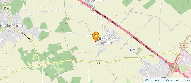 localisation de l'entreprise ASSOCIATION SYNDICALE DU DOMAINE DU CHEMIN VERT  SAINT-VINCENT-DES-BOIS