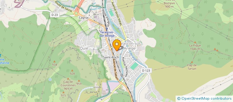 localisation de l'entreprise ASSOCIATION SYNDICALE DU GROUPE D'HABITATIONS L'ILOT SAINT JOSEPH à TARASCON-SUR-ARIEGE
