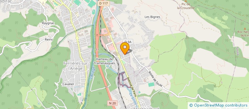 localisation de l'entreprise ASSOCIATION SYNDICALE DU GROUPE D'HABITATIONS LE CLOS SEGALA à MONTGAILHARD