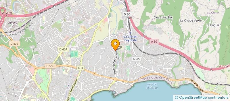 localisation de l'entreprise ASSOCIATION SYNDICALE DU LOTISSEMENT ALIOTIS  LA CIOTAT