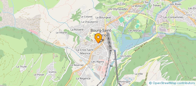 localisation de l'entreprise ASSOCIATION SYNDICALE DU LOTISSEMENT DU LAVACHET  BOURG-SAINT-MAURICE