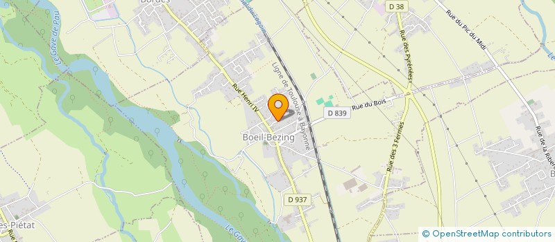 localisation de l'entreprise ASSOCIATION SYNDICALE DU LOTISSEMENT LE CLOS DES CAMELIAS  BOEIL-BEZING