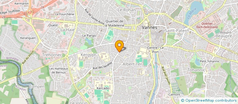 localisation de l'entreprise ASSOCIATION SYNDICALE DU LOTISSEMENT LE PARC DE BERNUS 2 à VANNES