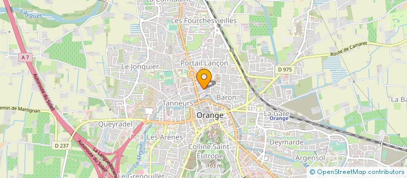 localisation de l'entreprise ASSOCIATION SYNDICALE DU LOTISSEMENT LES GRANDS PRES  ORANGE