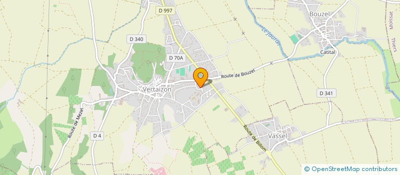 localisation de l'entreprise ASSOCIATION SYNDICALE DU LOTISSEMENT LES JARDINS DU COLOMBIER  VERTAIZON