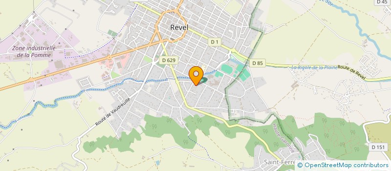 localisation de l'entreprise ASSOCIATION SYNDICALE DU LOTISSEMENT SEBASTIEN AJAC II  REVEL