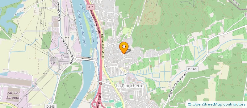 localisation de l'entreprise ASSOCIATION SYNDICALE LA CLAIRIERE DE BARRY  BOLLENE