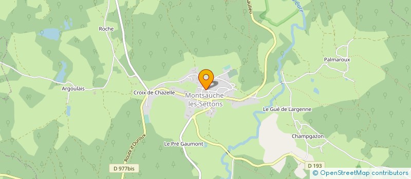 localisation de l'entreprise ASSOCIATION SYNDICALE LA SAPINIERE à MONTSAUCHE-LES-SETTONS