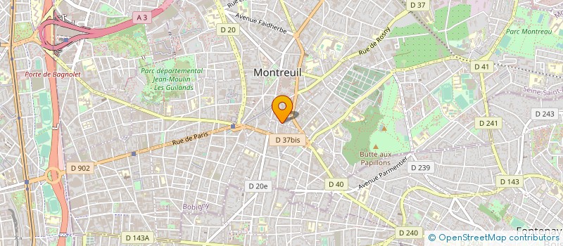 localisation de l'entreprise ASSOCIATION SYNDICALE LE CLOS DES FRANCAIS  MONTREUIL