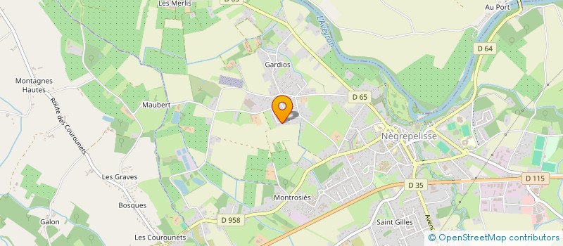 localisation de l'entreprise ASSOCIATION SYNDICALE LES PRADALS  NEGREPELISSE