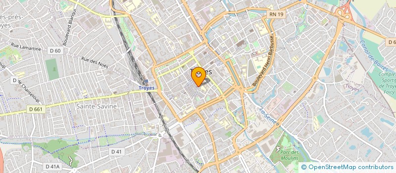 localisation de l'entreprise ASSOCIATION SYNDICALE LIBRE 20 RUE DU GENERAL SAUSSIER à TROYES