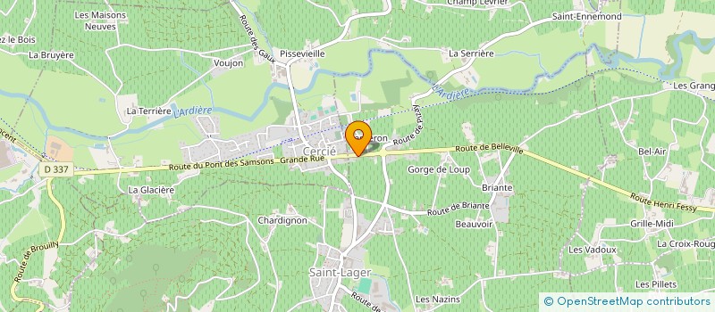 localisation de l'entreprise ASSOCIATION SYNDICALE LIBRE  BELLEVILLE-EN-BEAUJOLAIS