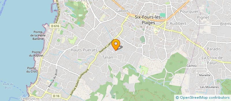 localisation de l'entreprise ASSOCIATION SYNDICALE LIBRE à SIX-FOURS-LES-PLAGES