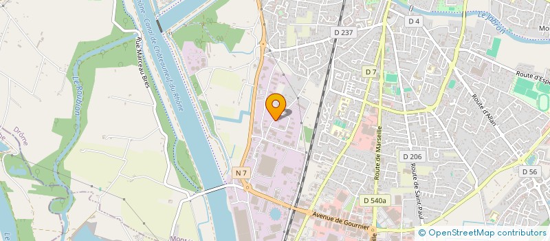 localisation de l'entreprise ASSOCIATION SYNDICALE LIBRE 6 RUE DU MARECHAL JOFFRE  MONTELIMAR