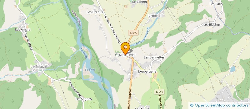 localisation de l'entreprise ASSOCIATION SYNDICALE LIBRE CANAL DU PERTUIS  AUBESSAGNE