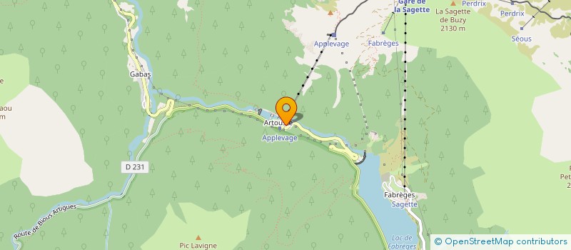 localisation de l'entreprise ASSOCIATION SYNDICALE LIBRE CENTRE ALTITUDE DE LARUNS  LARUNS