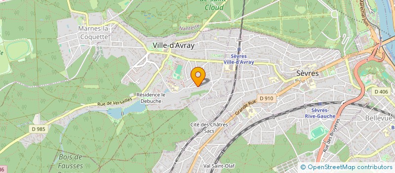localisation de l'entreprise ASSOCIATION SYNDICALE LIBRE CHATEAU DE LA CHAUSSADE à VILLE-D'AVRAY