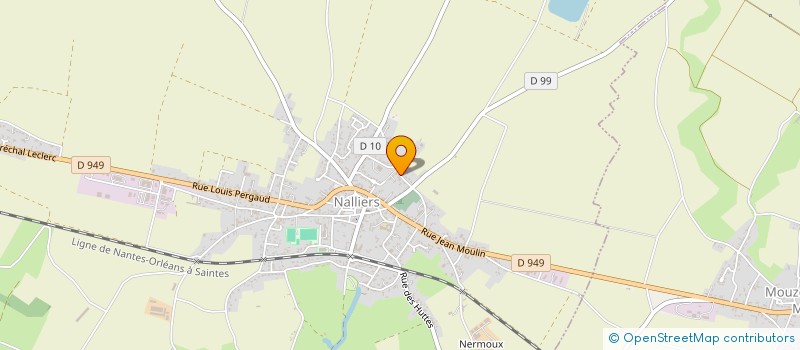 localisation de l'entreprise ASSOCIATION SYNDICALE LIBRE D'IRRIGATION LA CABANE  NALLIERS