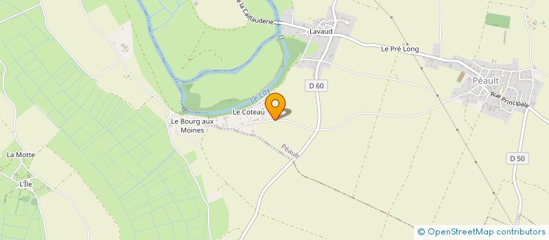 localisation de l'entreprise ASSOCIATION SYNDICALE LIBRE D IRRIGATION LA CROIX DES HERONNIERES  PEAULT