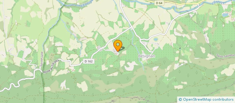 localisation de l'entreprise ASSOCIATION SYNDICALE LIBRE D'IRRIGATION LA PLAINE DE L'HOMME  BESIGNAN