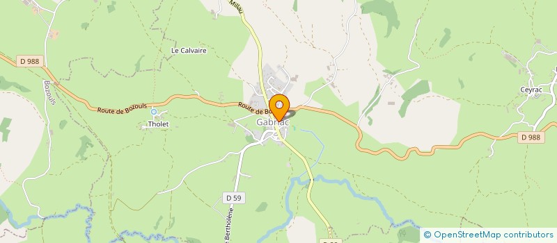 localisation de l'entreprise ASSOCIATION SYNDICALE LIBRE DE COUYNAC ROUCADEL  RODELLE