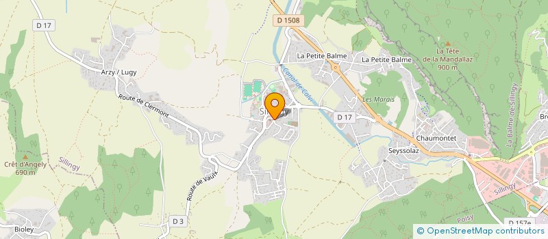 localisation de l'entreprise ASSOCIATION SYNDICALE LIBRE DE GESTION FORESTIERE DE LA MANDALLAZ  SILLINGY