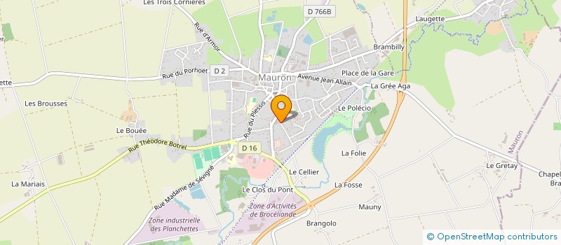 localisation de l'entreprise ASSOCIATION SYNDICALE LIBRE DE GESTION FORESTIERE DE TREBOTU  TREHORENTEUC