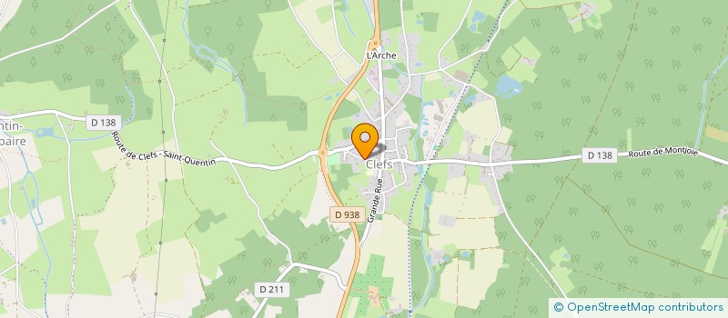 localisation de l'entreprise ASSOCIATION SYNDICALE LIBRE DE GESTION FORESTIERE DES FORETS DE BAUGE EN ANJOU à BAUGE-EN-ANJOU