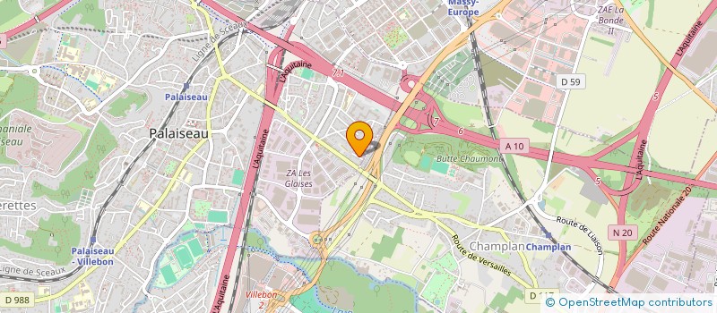localisation de l'entreprise ASSOCIATION SYNDICALE LIBRE DE L'ALLEE DES ROCAILLES à PALAISEAU