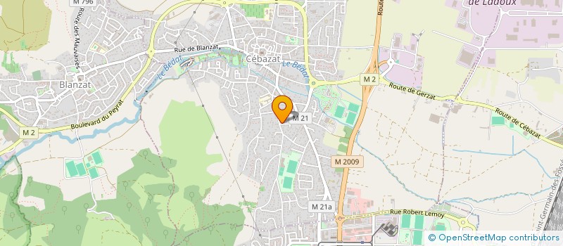 localisation de l'entreprise ASSOCIATION SYNDICALE LIBRE DE LA BANNE  CEBAZAT