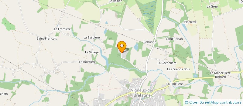 localisation de l'entreprise ASSOCIATION SYNDICALE LIBRE DE LA BRETONNIERE  VIGNEUX-DE-BRETAGNE