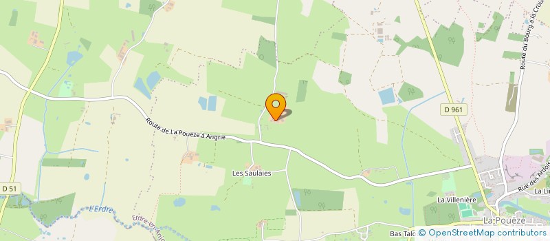 localisation de l'entreprise ASSOCIATION SYNDICALE LIBRE DE LA SOURCE DE L'ERDRE  ERDRE-EN-ANJOU