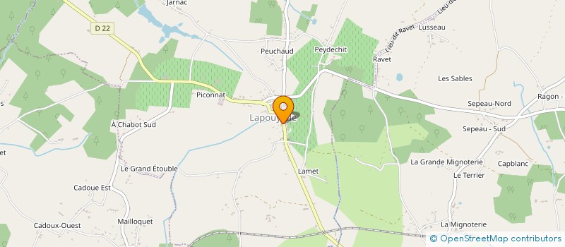 localisation de l'entreprise ASSOCIATION SYNDICALE LIBRE DE LAPOUYADE  LAPOUYADE