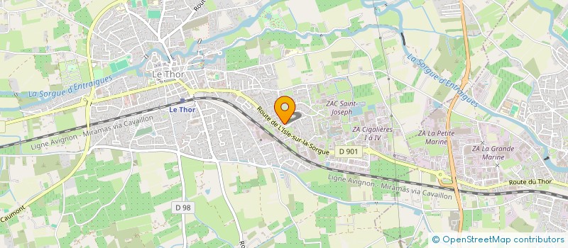 localisation de l'entreprise ASSOCIATION SYNDICALE LIBRE DE LOTISSEMENT LA PETITE SORGUE  LE THOR