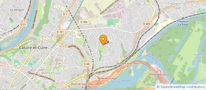 localisation de l'entreprise ASSOCIATION SYNDICALE LIBRE DE PROPRIETAIRES DE L'ENSEMBLE IMMOBILIER LE CARMEL  CALUIRE-ET-CUIRE