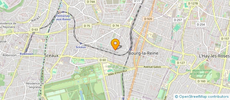 localisation de l'entreprise ASSOCIATION SYNDICALE LIBRE DE PROPRIETAIRES DE LA VILLA ARNOUX à SCEAUX