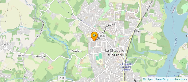 localisation de l'entreprise ASSOCIATION SYNDICALE LIBRE DE PROPRIETAIRES DU LOTISSEMENT DU CEDRE  LA CHAPELLE-SUR-ERDRE