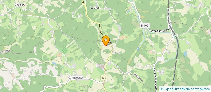 localisation de l'entreprise ASSOCIATION SYNDICALE LIBRE DE PROPRIETAIRES DU RESEAU D'ADDUCTION D'EAU POTABLE DE LANTIS  DEGAGNAC