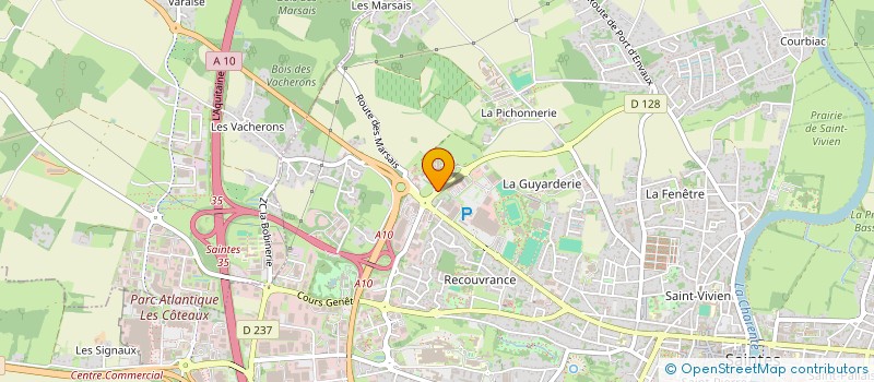 localisation de l'entreprise ASSOCIATION SYNDICALE LIBRE DE REBOISEMENT DE LA CHARENTE MARITIME  SAINTES