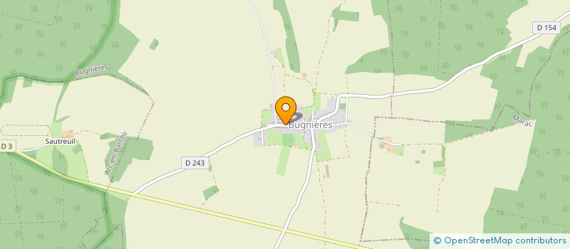localisation de l'entreprise ASSOCIATION SYNDICALE LIBRE DES BOIS DE LA RATIERE à BUGNIERES
