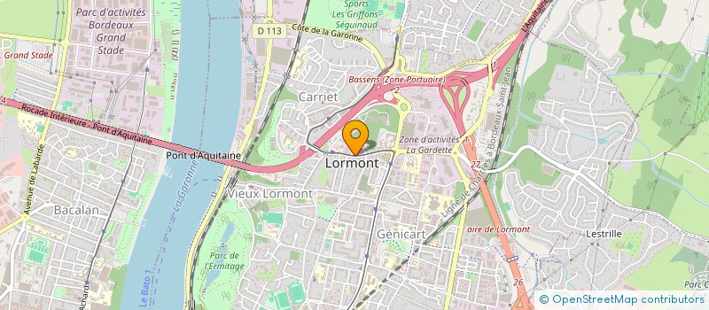 localisation de l'entreprise ASSOCIATION SYNDICALE LIBRE DES PROPRIETAIRES DE GENICART HAUTS DE GARONNE  LORMONT