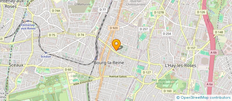 localisation de l'entreprise ASSOCIATION SYNDICALE LIBRE DES PROPRIETAIRES DE LA VILLA JEANNE D'ARC à BOURG-LA-REINE