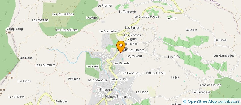 localisation de l'entreprise ASSOCIATION SYNDICALE LIBRE DES PROPRIETAIRES DU JAS NEUF à SAINTE MAXIME