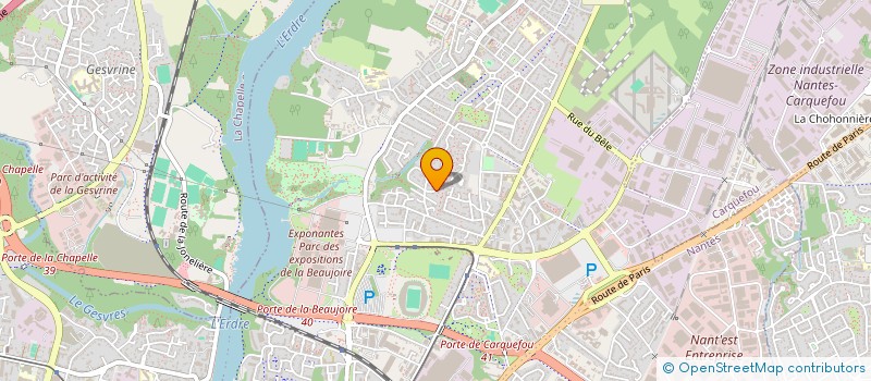 localisation de l'entreprise ASSOCIATION SYNDICALE LIBRE DES PROPRIETAIRES DU LOTISSEMENT DES CASTORES DE L'ERDRE à NANTES