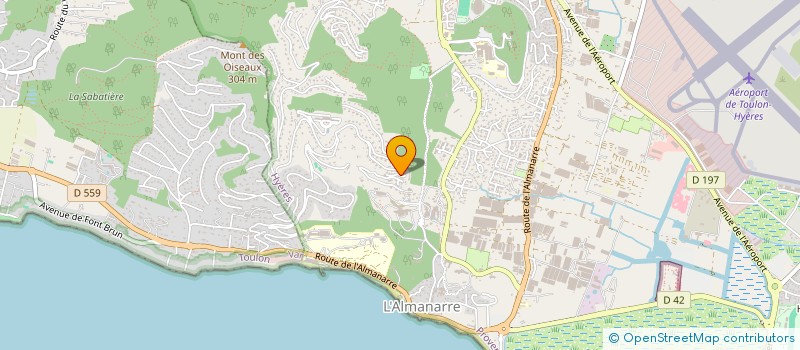 localisation de l'entreprise ASSOCIATION SYNDICALE LIBRE DES PROPRIETAIRES DU LOTISSEMENT PARC VICTORIA à HYERES