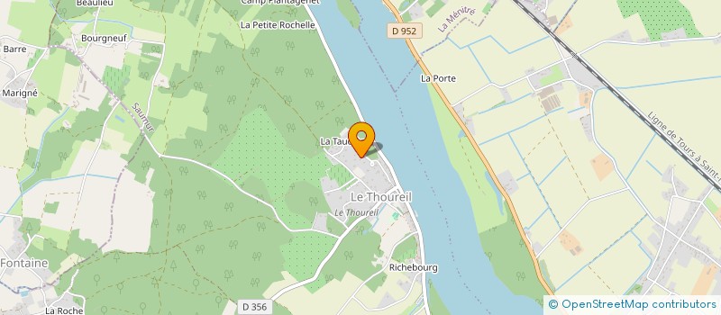 localisation de l'entreprise ASSOCIATION SYNDICALE LIBRE DES PROPRIETAIRES DU LOTISSEMENT RESIDENCE DU PARC DU THOUREIL  GENNES-VAL-DE-LOIRE